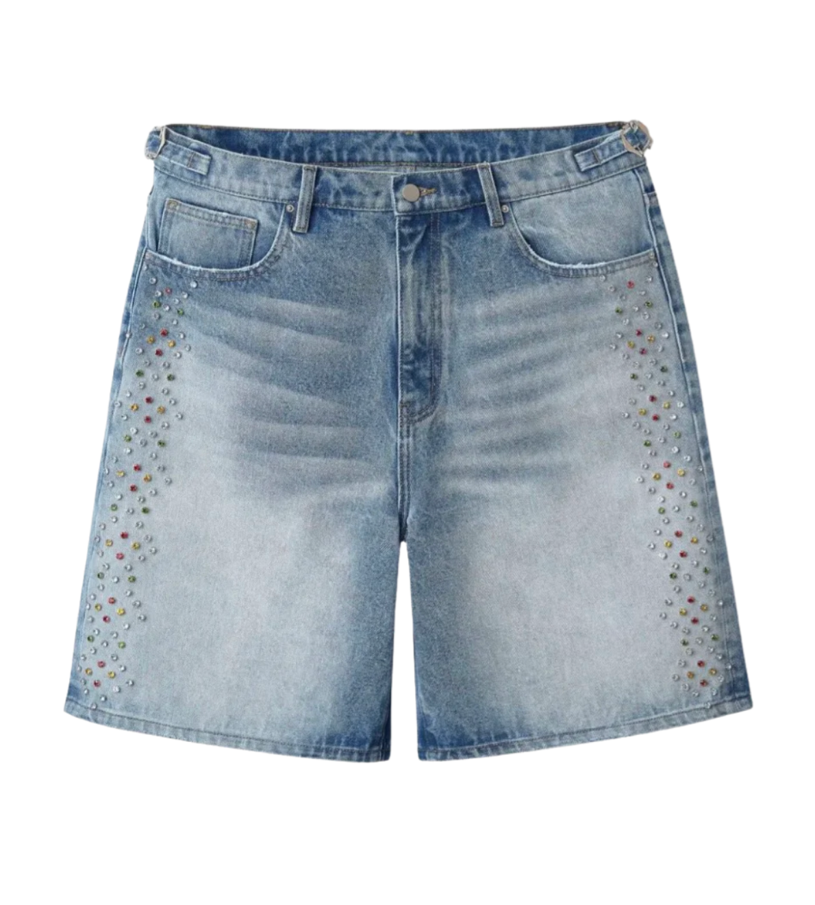 HAPPY MEMORIES DON'T DIE HMDD 'H-STAR CRYSTAL' JORT SHORTS