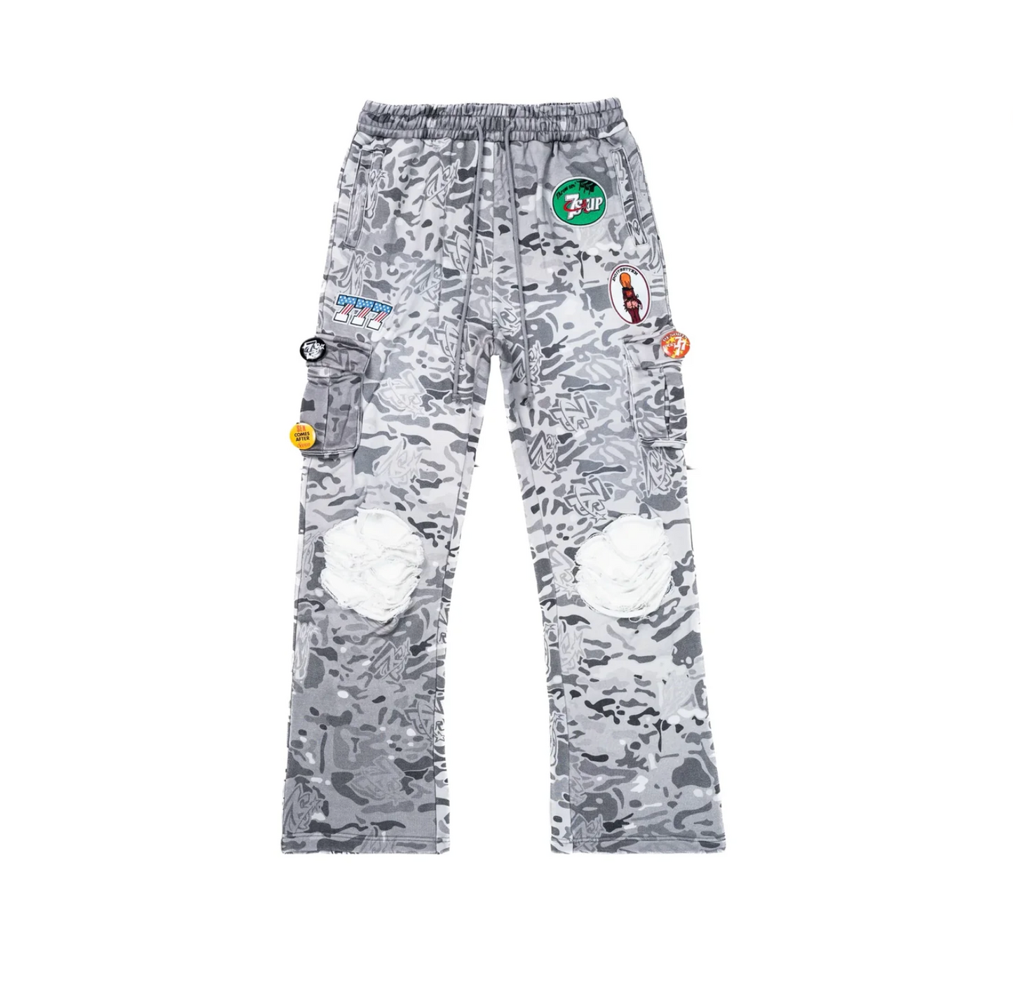 Triple Sevens Patchwork 7s Camo Cargosweats