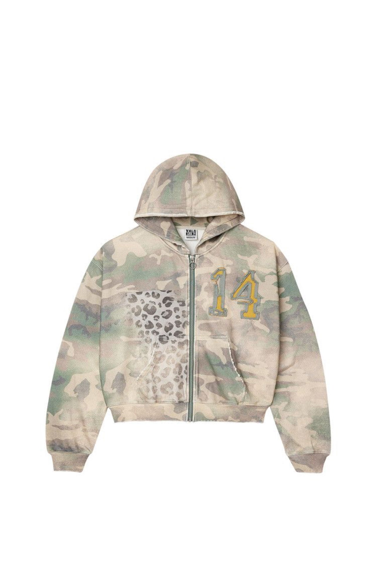 Vale cheetah camo zip up