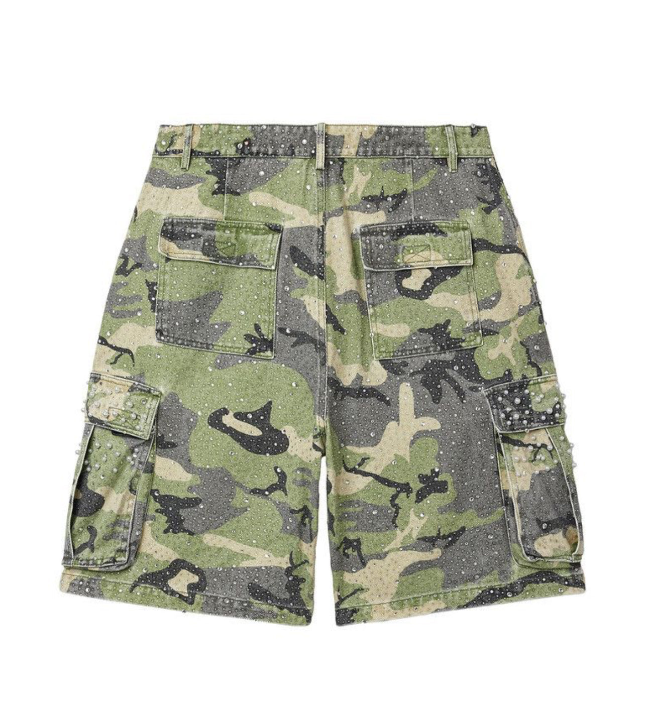 Vale camel rhinestone shorts ￼