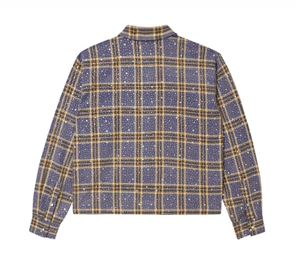 Vale Moonlight Rhinestone Flannel