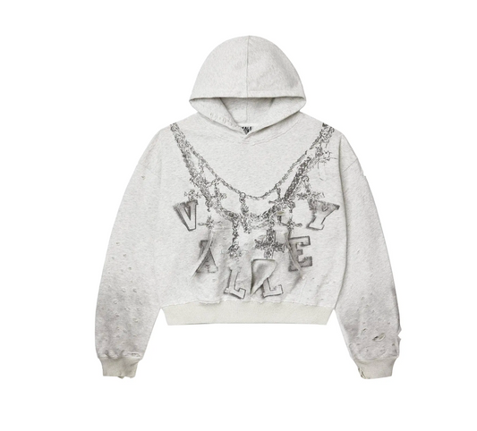 Vale Forever Big Chain Hoodie Grey