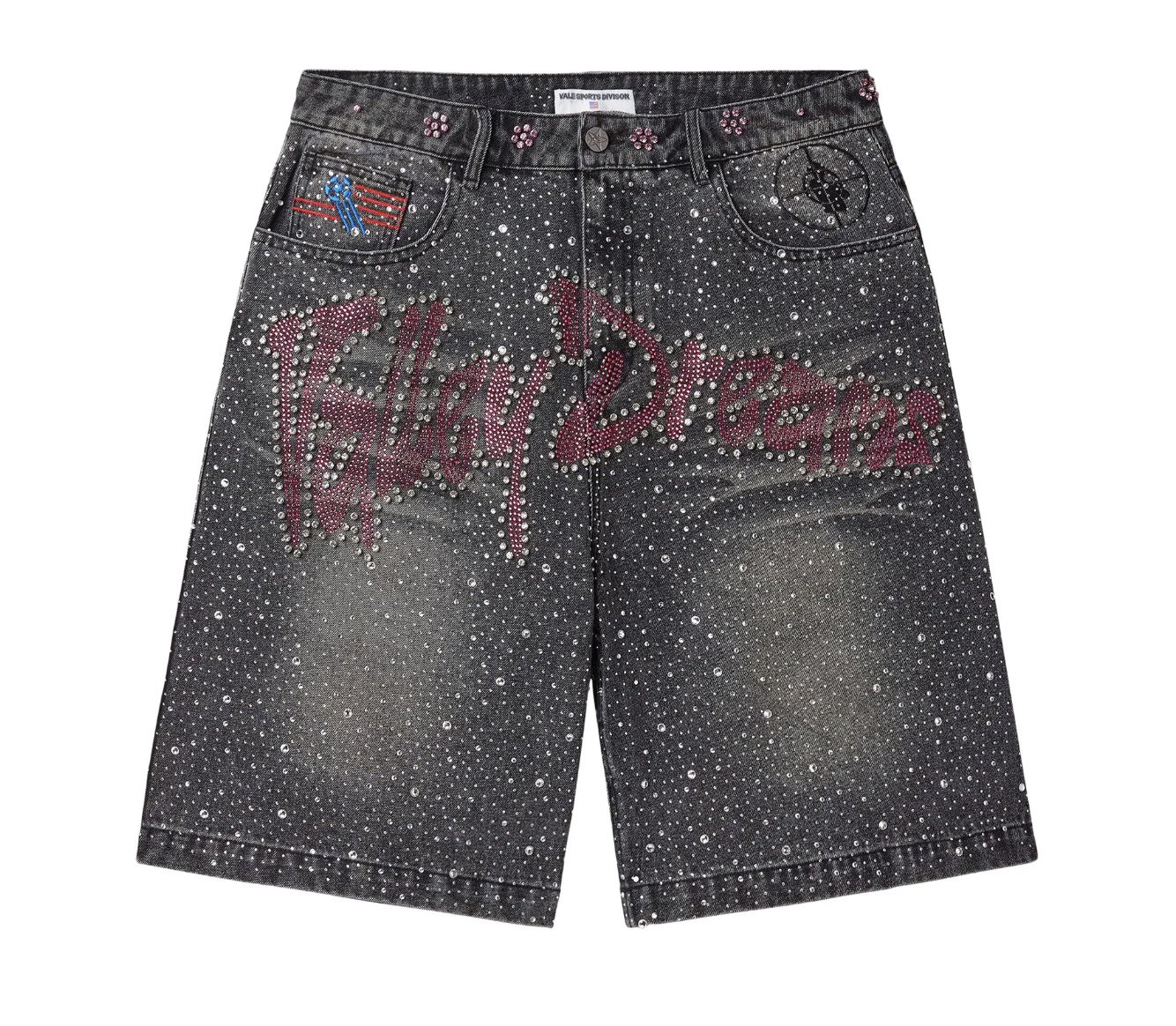 Vale Forever Iced Out Jorts Black