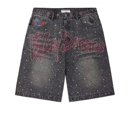 Vale Forever Iced Out Jorts Black