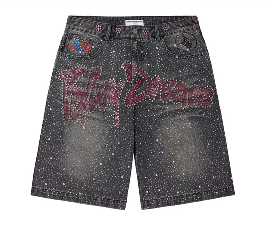 Vale Forever Iced Out Jorts Black