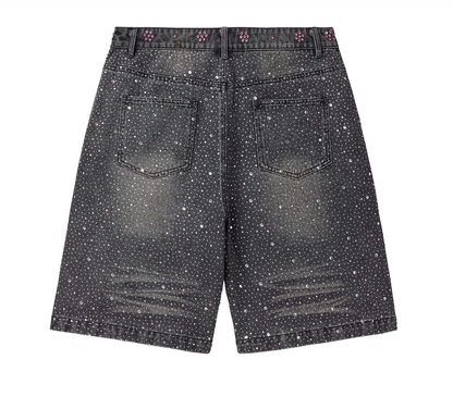 Vale Forever Iced Out Jorts Black