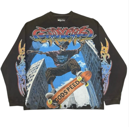 Godspeed Black Wash Ollie L/S Tee