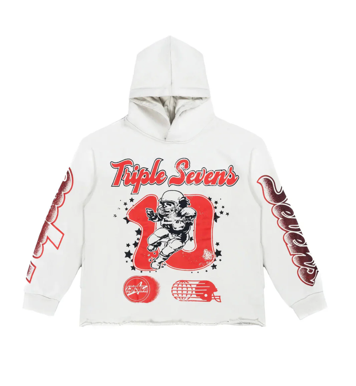 Triple Sevens All Star Hoodie White Red
