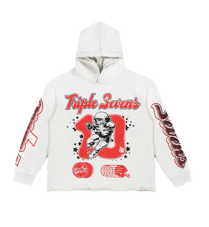 Triple Sevens All Star Hoodie White Red