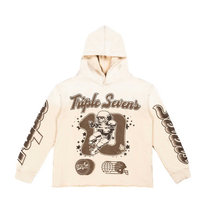 Triple Sevens All Star Hoodie Brown Cream