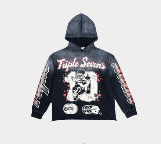 Triple Sevens All Star Football Black Hoodie