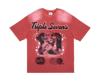 Triple Sevens All Star Football Tee Red