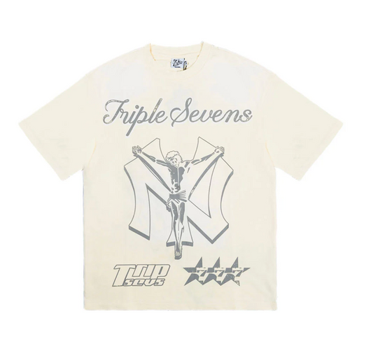 Triple Sevens NY Savior Cream Tee
