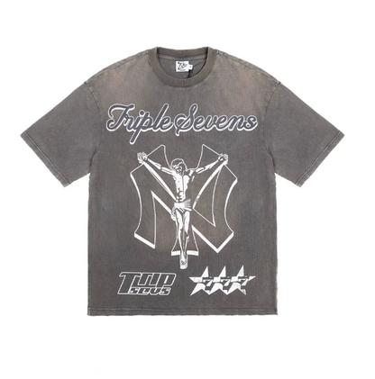 Triple Sevens NY Savior Grey Tee