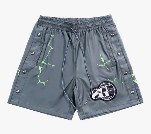 Triple Sevens x Sniper Gang 7Sniper Nylon Shorts Grey