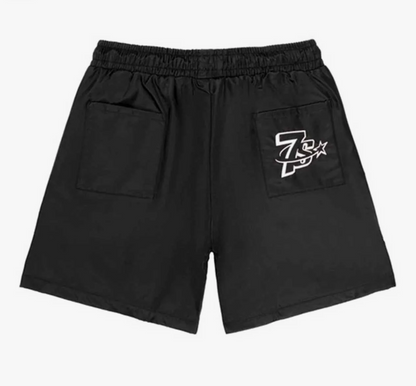 Triple Sevens Nylon Button Shorts Black