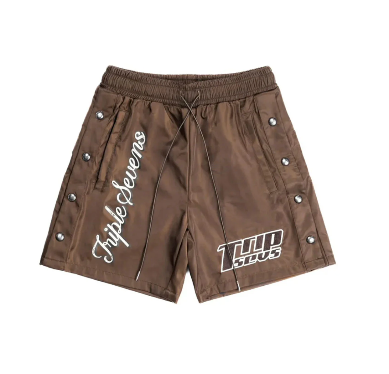 Triple Sevens Nylon Shorts Brown