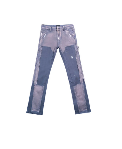 Triple Sevens x Sniper Gang Flared Denim Grey/Blue