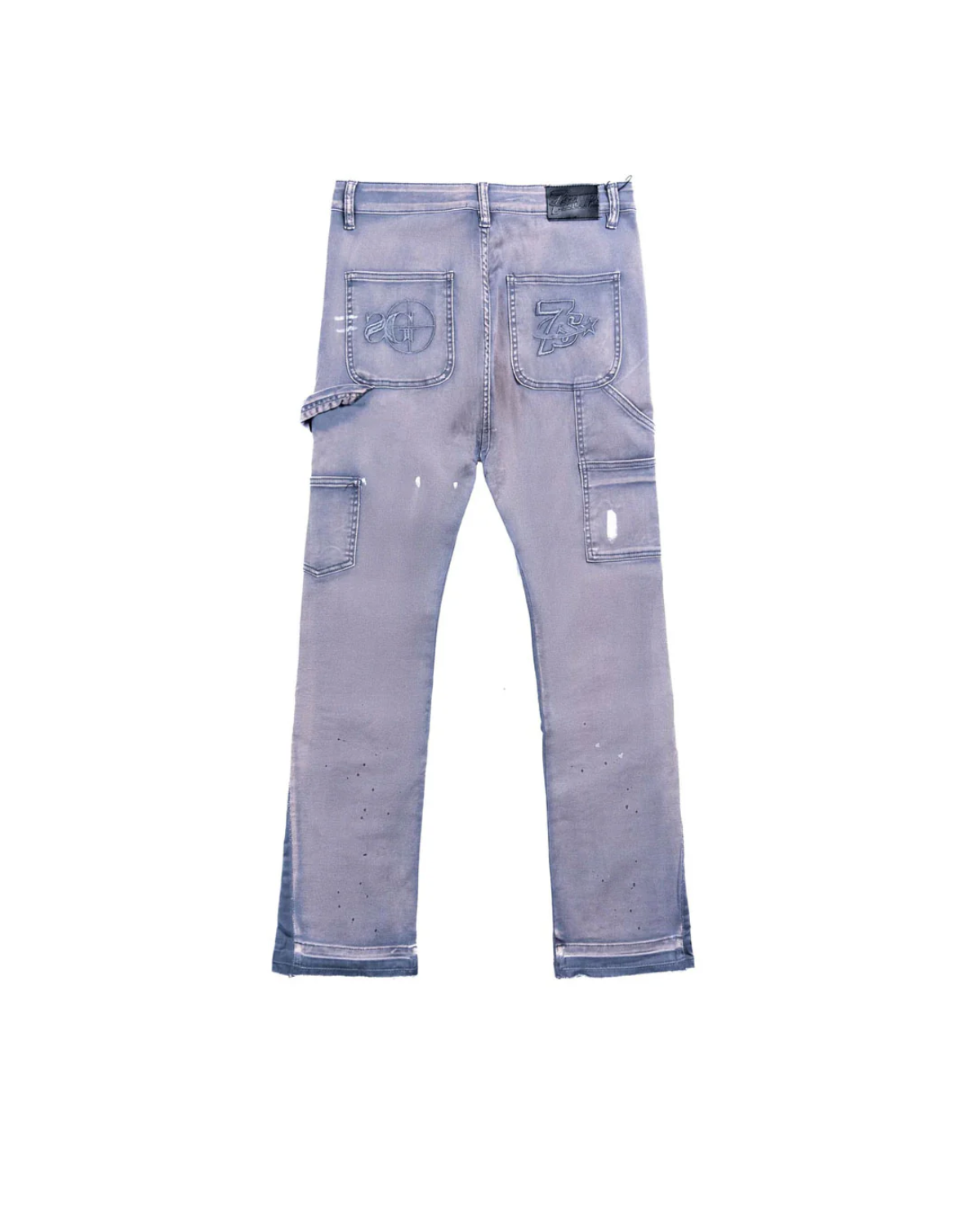 Triple Sevens x Sniper Gang Flared Denim Grey/Blue